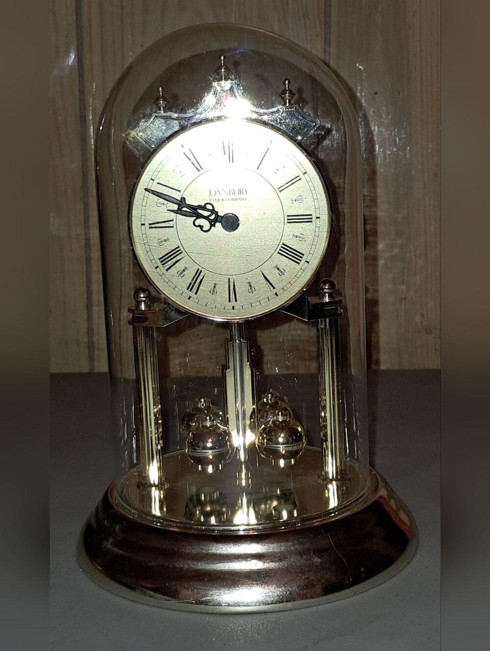 DANBURY Glass Dome CLOCK